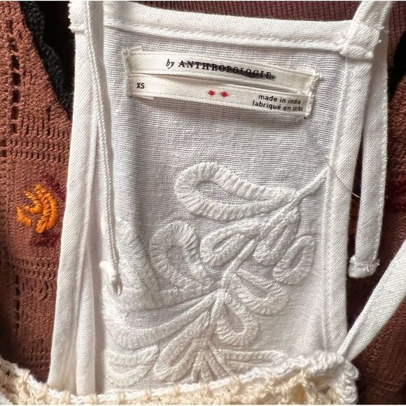 Anthropologie Pieced Crochet Knit Top NWOT - Picture 9 of 9